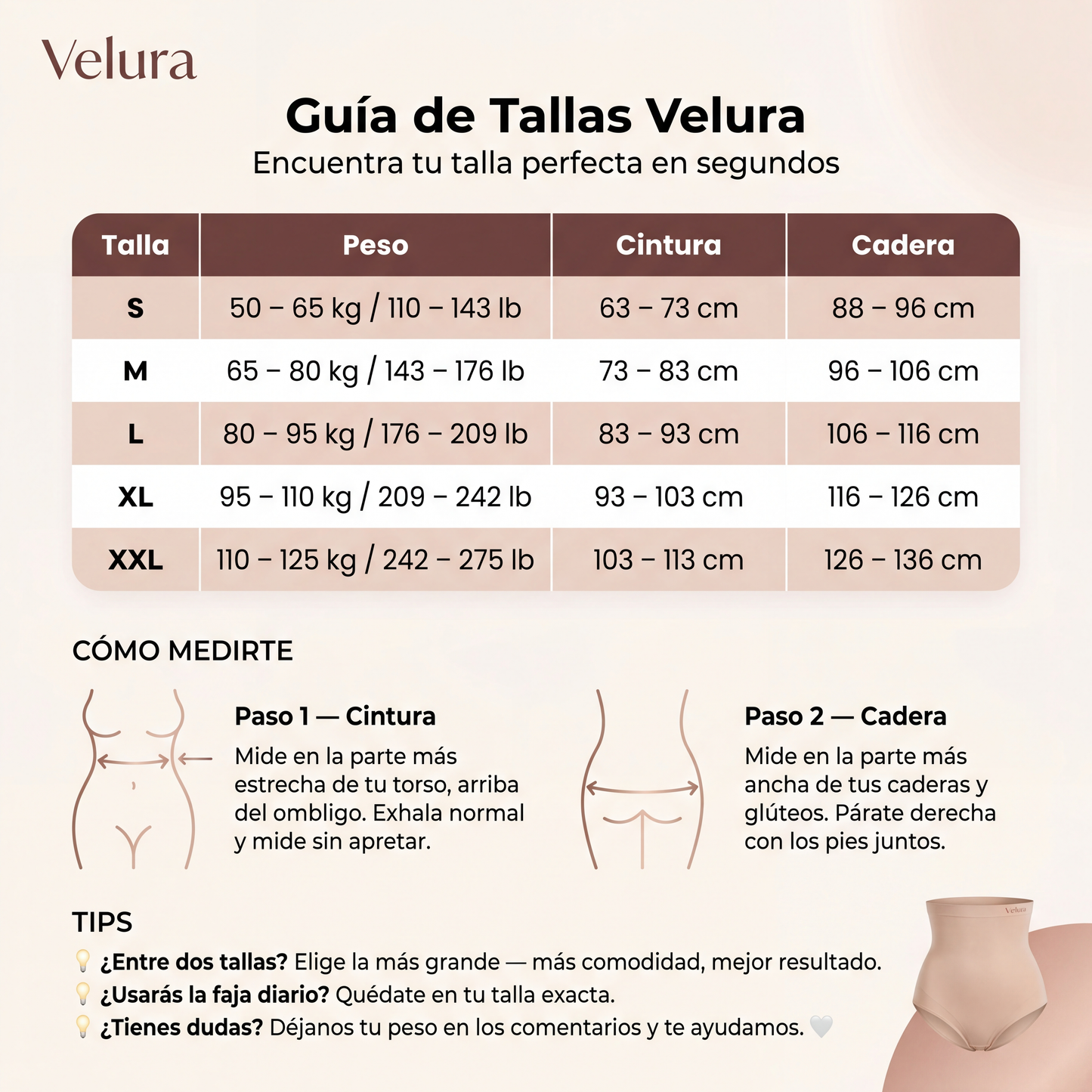 Veluna® Braguita Moldeadora Postparto